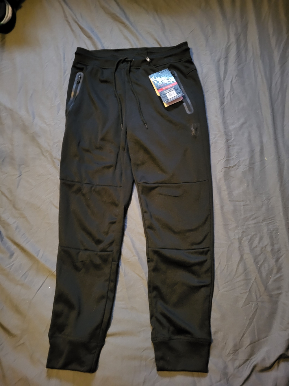 Spyder Men's Black Jogger Pants with Zipper Pockets NWT